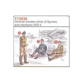 3 pilotes de bombardier allemands de la 2ème GM 