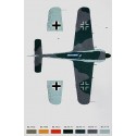 Décal Focke Wulf Fw 190A-8/RS II./JG4 (Sturm). (4) White 16 Ofhr Franz Schaar 5/JG4 Sept 44 Blue 21 Maj Gerhard Schroeder II/JG4