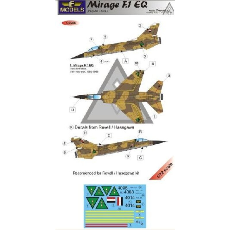 Décal Mirage F.1 EQ (Iraqui Air Force)