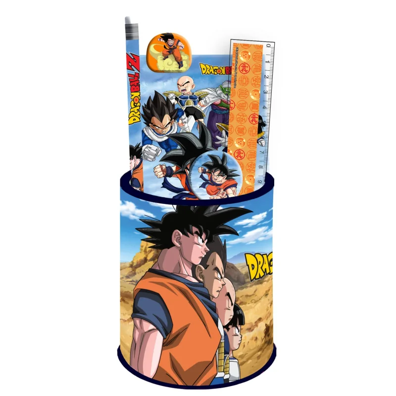 DRAGON BALL Z - Set de Papeterie + Pot à Crayon - 7pc.