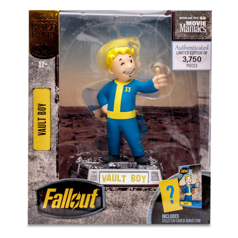 FALLOUT - Vault Boy (Gold Label) - Figurine Movie Maniacs 15cm