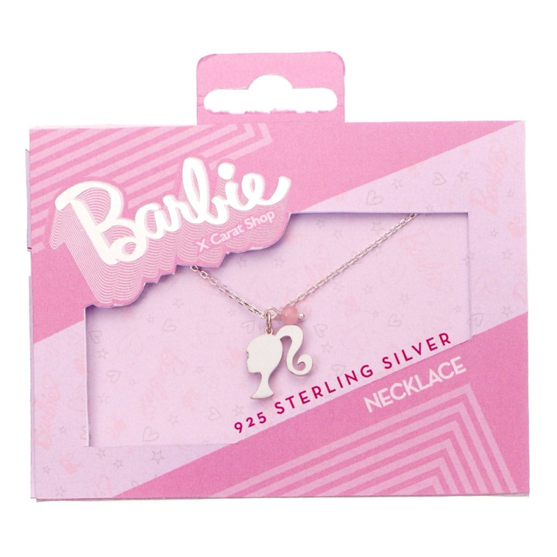 CRT-BMSN0021 Barbie pendentif et collier argent Silhouette & Quartz Bead (argent sterling)