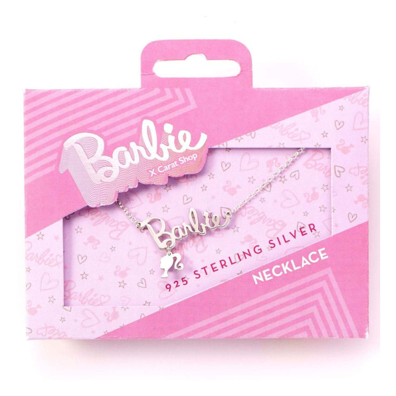 CRT-BMSN0022 Barbie pendentif et collier argent Logo & Silhouette (argent sterling)