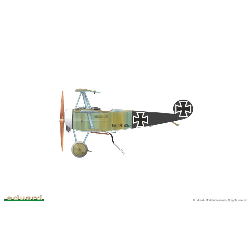 German WWI triplane fighter aircraft Fokker Dr.I ProfiPACK 1/72