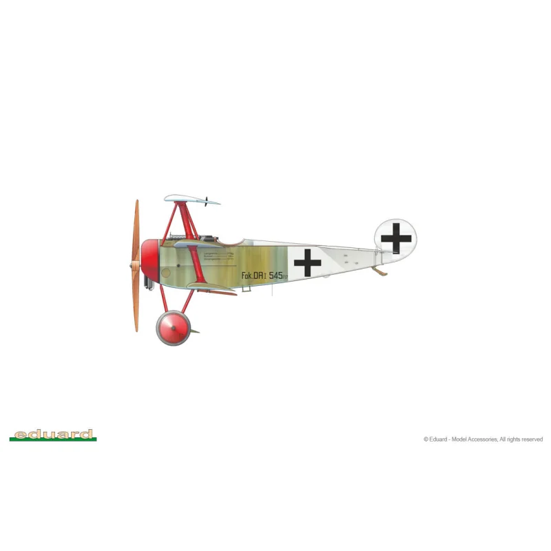 German WWI triplane fighter aircraft Fokker Dr.I ProfiPACK 1/72