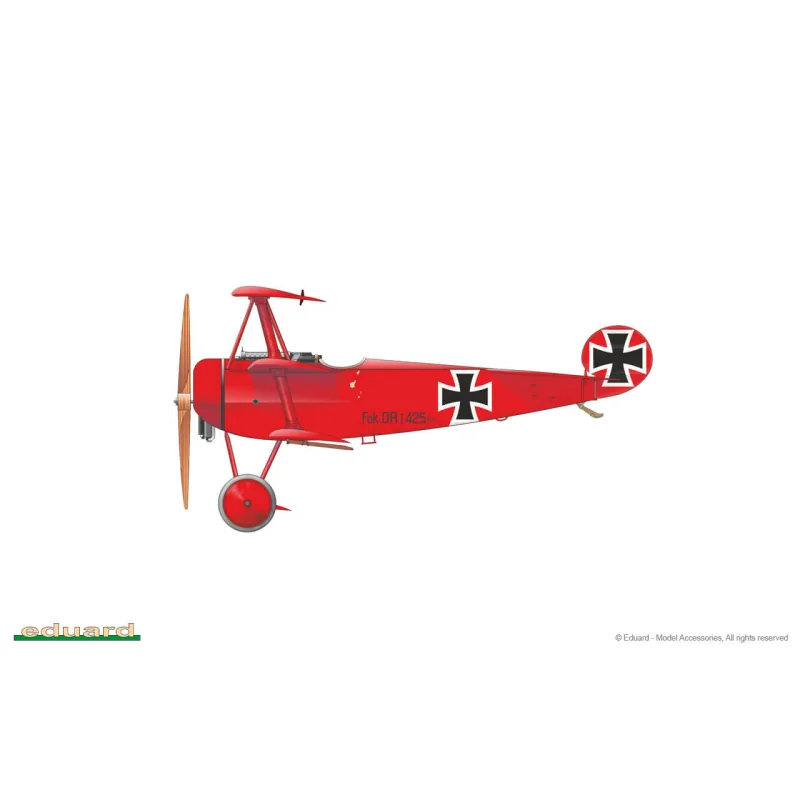 German WWI triplane fighter aircraft Fokker Dr.I ProfiPACK 1/72