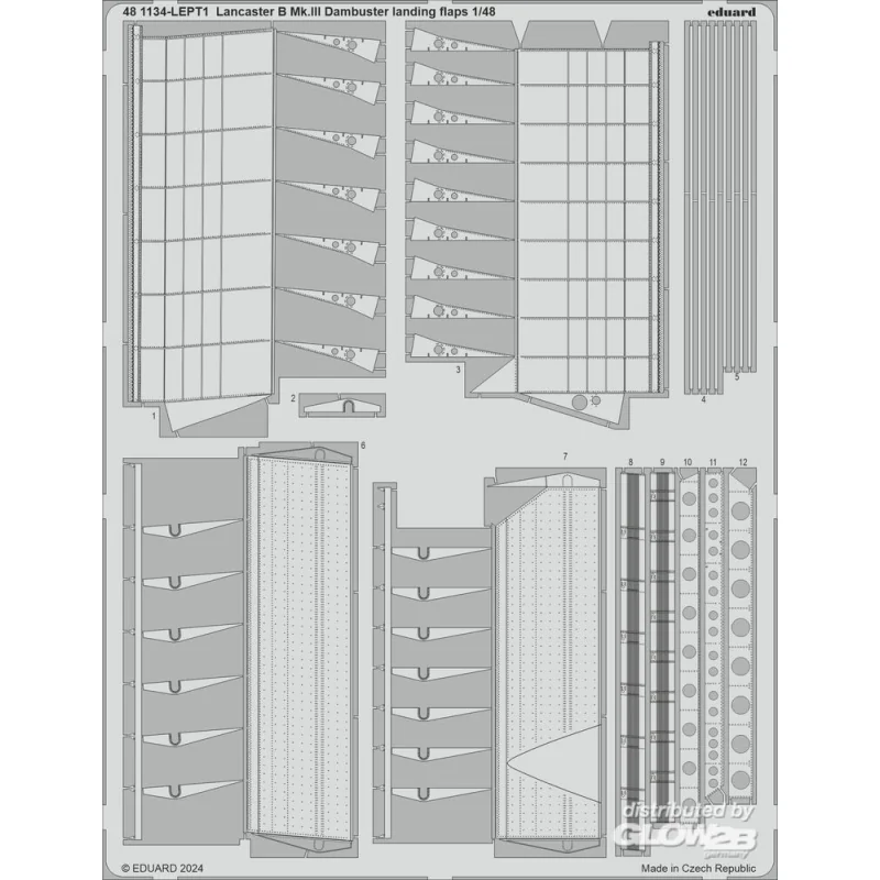 Lancaster B Mk.III Dambuster landing flaps 1/48 HKM