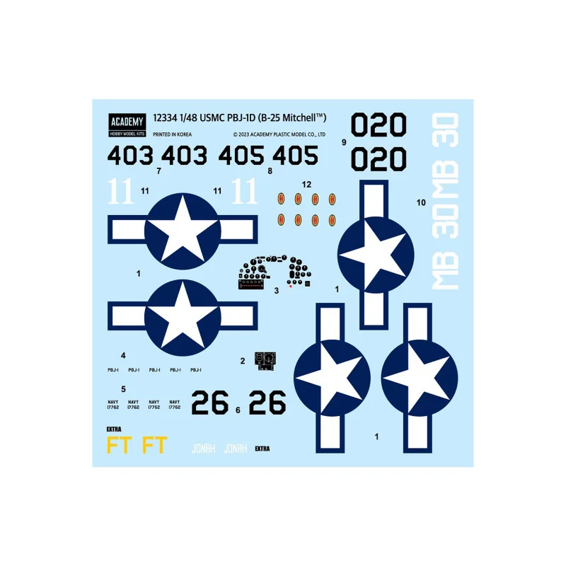 Maquette plastique d’avion B-25 Mitchell 1:48