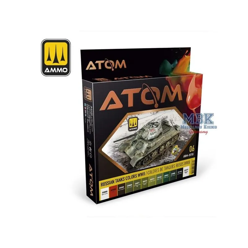 ATOM Russian Tanks ColorsS WWII Set