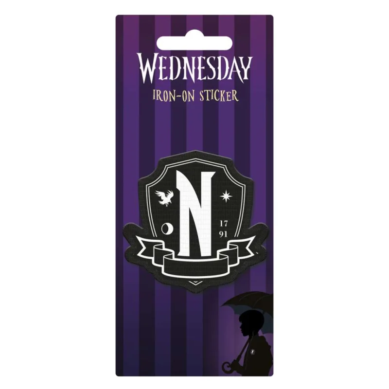 Wednesday Nevermore Iron-on Sticker