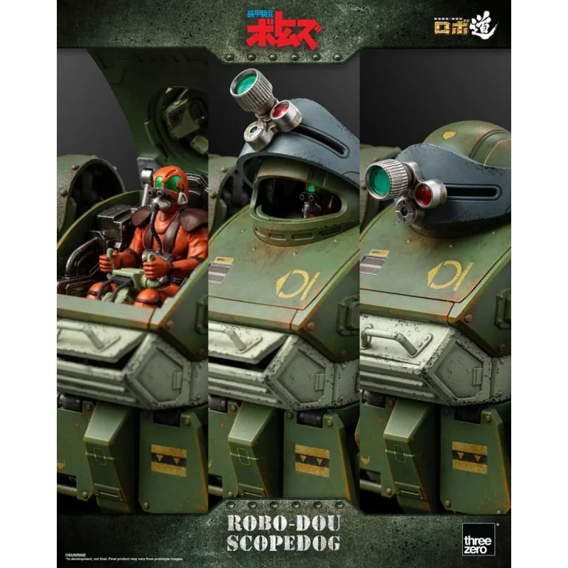 Armored Trooper Votoms figurine Robo-Dou Scopedog 15 cm