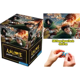 Anime Puzzle Collection - Cube500 Attack On Titans: Eren & Mikasa - Jigsaw Puzzle 500 Pcs