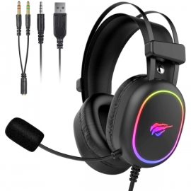  HAVIT - Casque Gaming RGB - Filaire avec Micro compatible PC,PS4,PS5, Switch, Series X/S