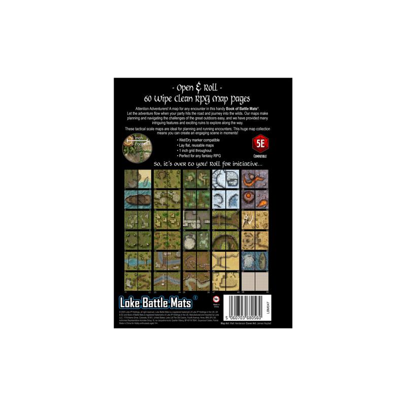 Jeu de plateau et accessoires Livre plateau de jeu : Big Book of Battle Mats wilds, wrecks & ruins