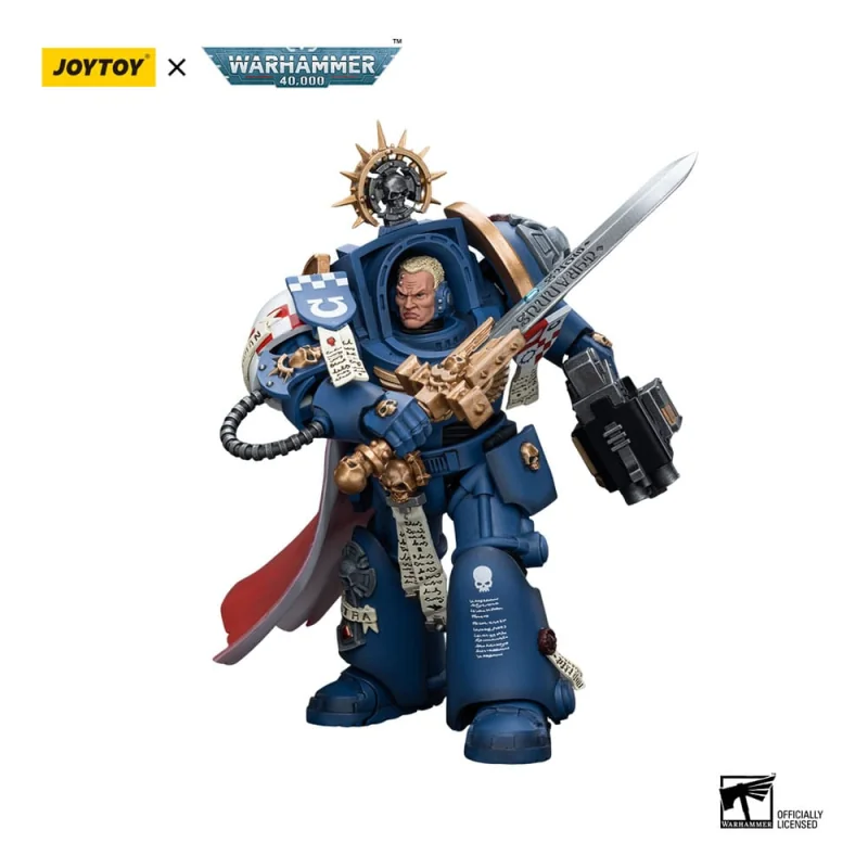 Warhammer 40k figurine 1/18 Ultramarines Terminator Captain Severus Agemman 12 cm