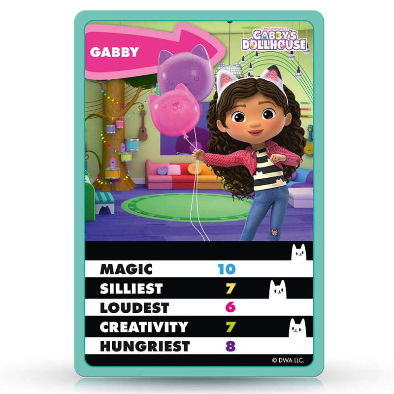 Winning Moves Winning Moves Gabby's Dollhouse -Top Trumps Junior Card Game English