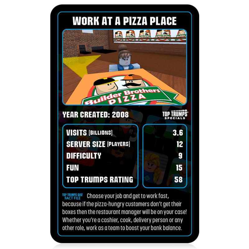 Jeu de société Winning Moves Top Trumps - The Independent and Unofficial Guide to Roblox English Game