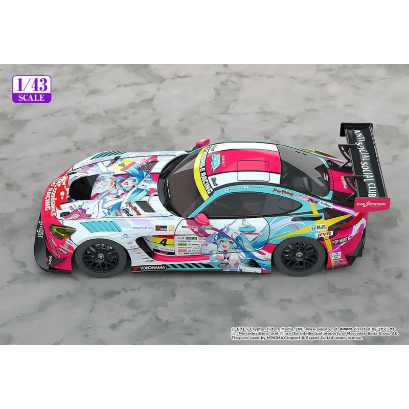 GSR19051 Hatsune Miku GT Project véhicule 1/43 Hatsune Miku AMG 2024 Season Opening Ver. 11 cm