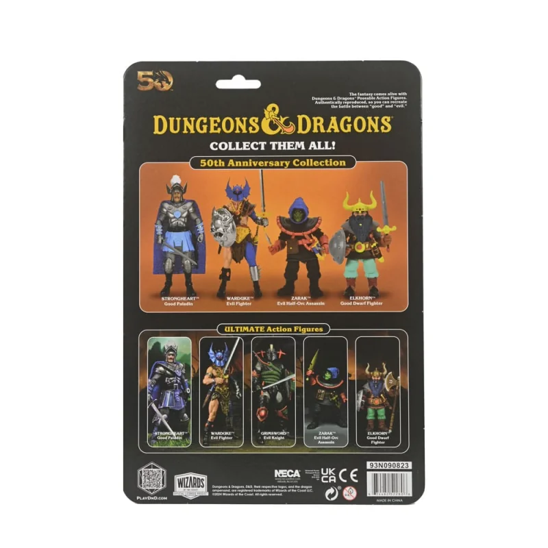 Dungeons & Dragons figurine 50th Anniversary Warduke on Blister Card 18 cm