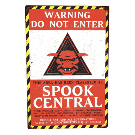  Ghostbusters panneau métal Spook Central