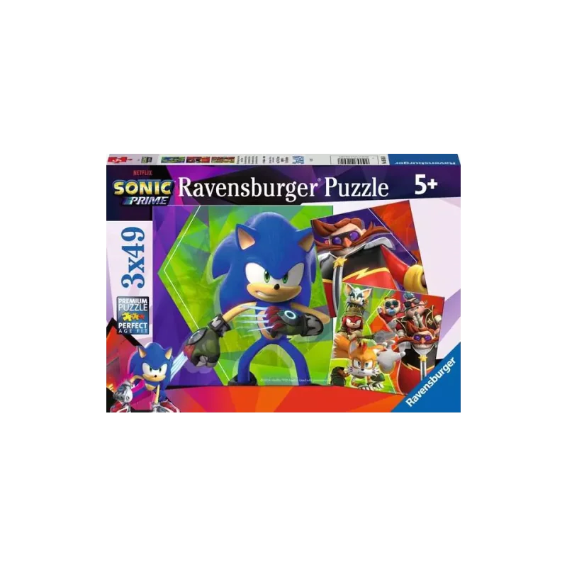  SONIC PRIME - Les aventures de Sonic - 3 Puzzle 49P