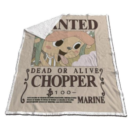  ONE PIECE - Couverture Sherpa 130x170cm - Chopper "Dead or Alive"