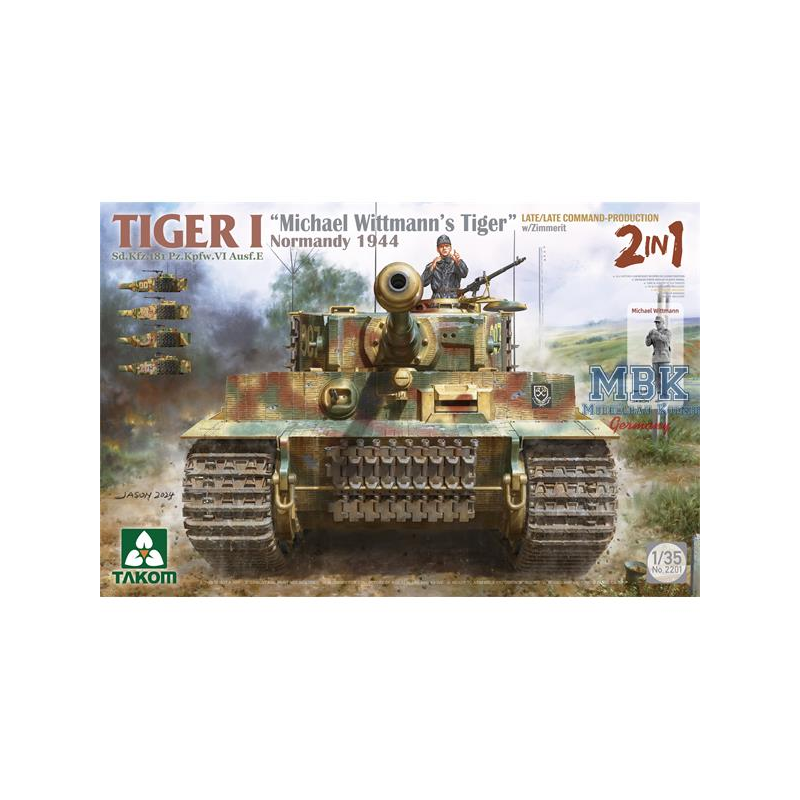 Maquette TIGER I LATE/LATE COMM. w/ZIMM. Michael Wittmann