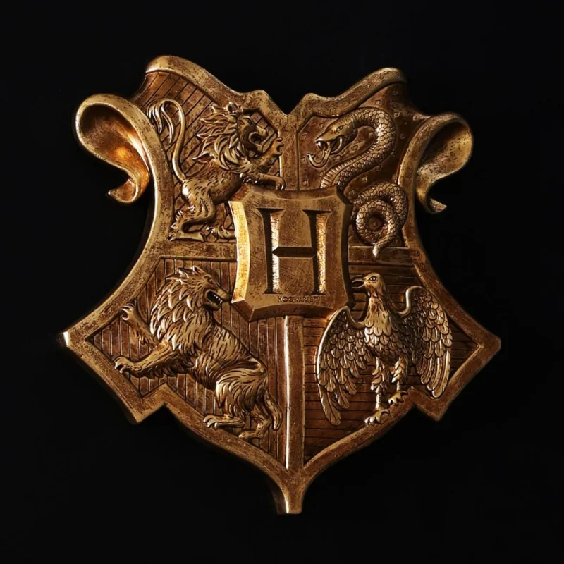 HARRY POTTER - Blason Poudlard - Décoration Mural 40x40x3.5cm