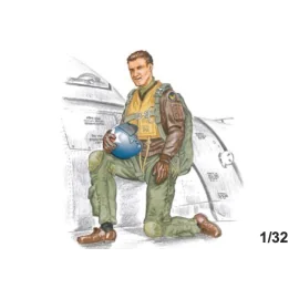 Kneeling pilot for the North-American F-86F-40 Sabre (designed top be used with Hasegawa kits)