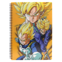  DRAGON BALL Z - Yellow - Notebook Effet Lenticulaire 3D