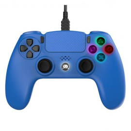  Manette Filaire Bleue pour PS4 avec Câble 3M avec prise Jack