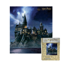  Puzzle en bois - Harry Potter – Nuit au Château magique de Poudlard 136 pcs