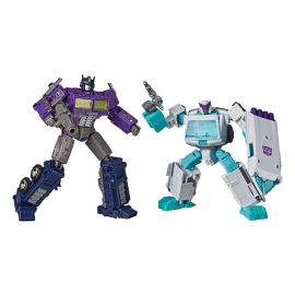  Transformers Generations Selects pack 2 figurines Shattered Glass Optimus Prime (Leader Class) & Ratchet (Deluxe Class)