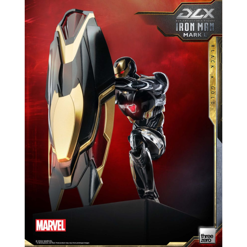 3Z05800W0 Infinity Saga figurine 1/12 DLX Iron Man Mark 50 (Black X Gold) 17 cm