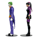 DC Multiverse figurines Pack de 2 The Joker & Punchline 18 cm