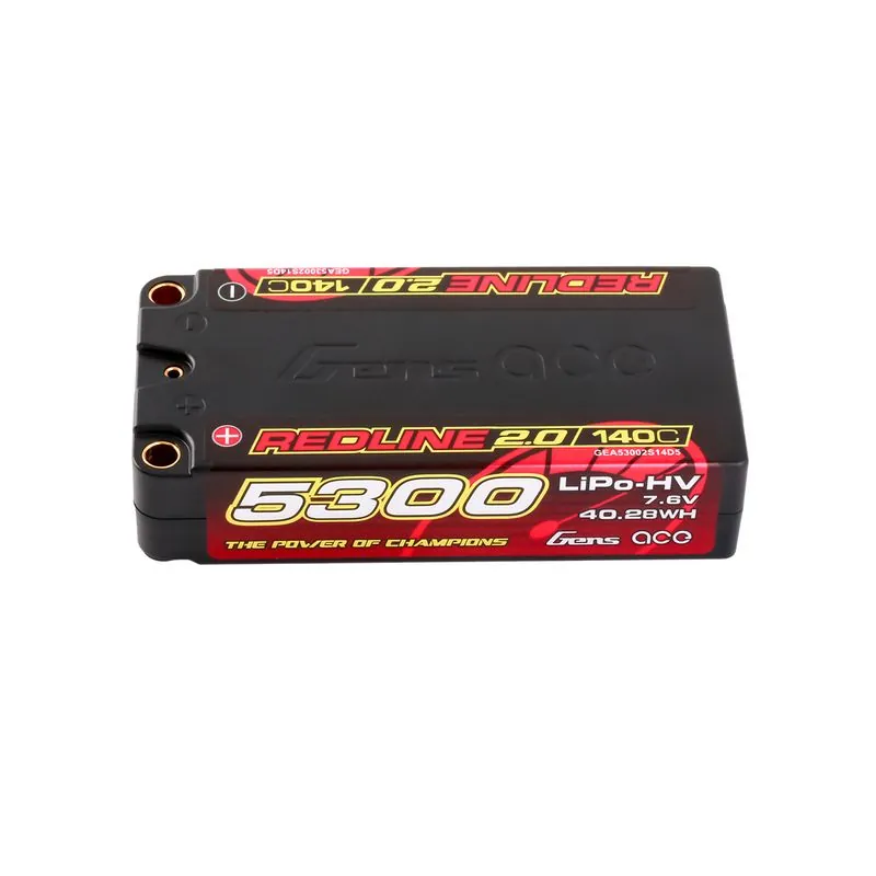 GensAce Redline 2.0 Shorty 2S HV 7.6V-140C-5300 96x47x22.5mm 199g