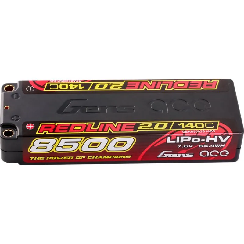 GensAce Redline 2.0 2S HV 7.6V-140C-8500 139x47x25mm 302g