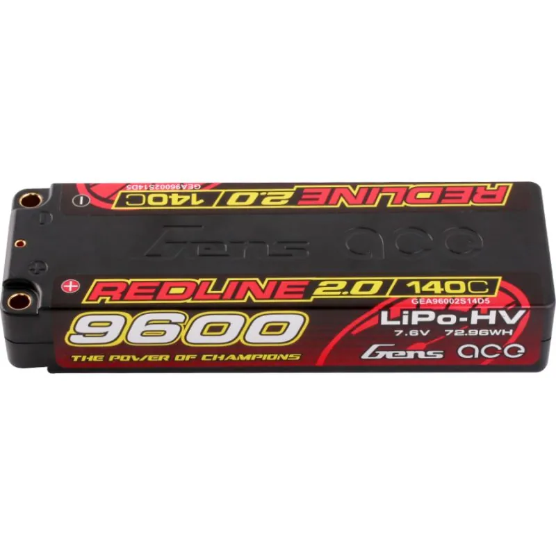 GensAce Redline 2.0 2S HV 7.6V-140C-9600 139x47x25mm 324g