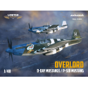 Maquette d'avion OVERLORD: D-DAY MUSTANGS / P-51B MUSTANG DUAL COMBO 1/48 EDUARD-LIMITED