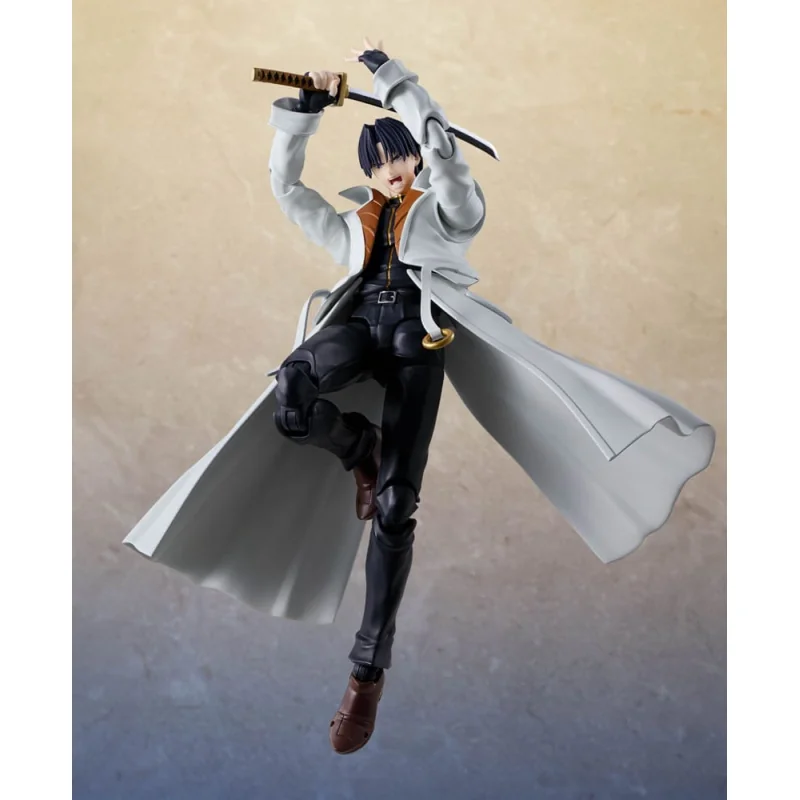 Rurouni Kenshin: Meiji Swordsman Romantic Story figurine S.H. Figuarts Aoshi Shinomori 17 cm