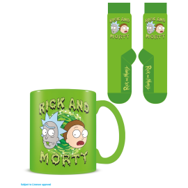  RICK & MORTY - Rick et Morty - Mug 315ml et Chaussettes 41-45