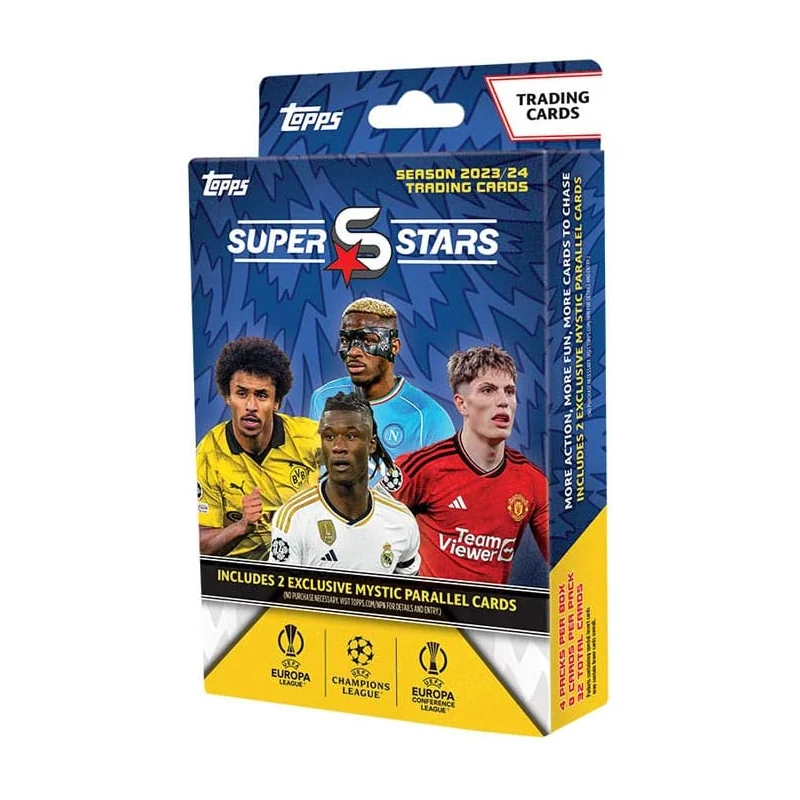 UEFA Champions League Super Stars 2023/24 cartes à collectionner Hanger Pack *ANGLAIS*