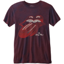 ROLLING STONES - T-Shirt BurnOut - Vintage Tongue Logo