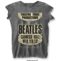 THE BEATLES - T-Shirt BurnOut Col - Carnegie Hall - Woman