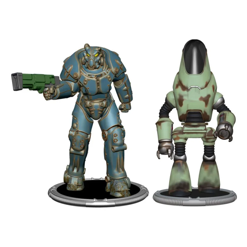 Fallout pack 2 figurines Set D X01 & Protectron 7 cm