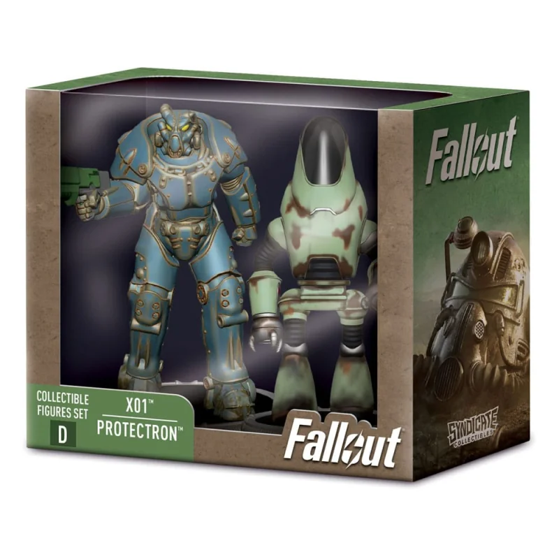 Fallout pack 2 figurines Set D X01 & Protectron 7 cm