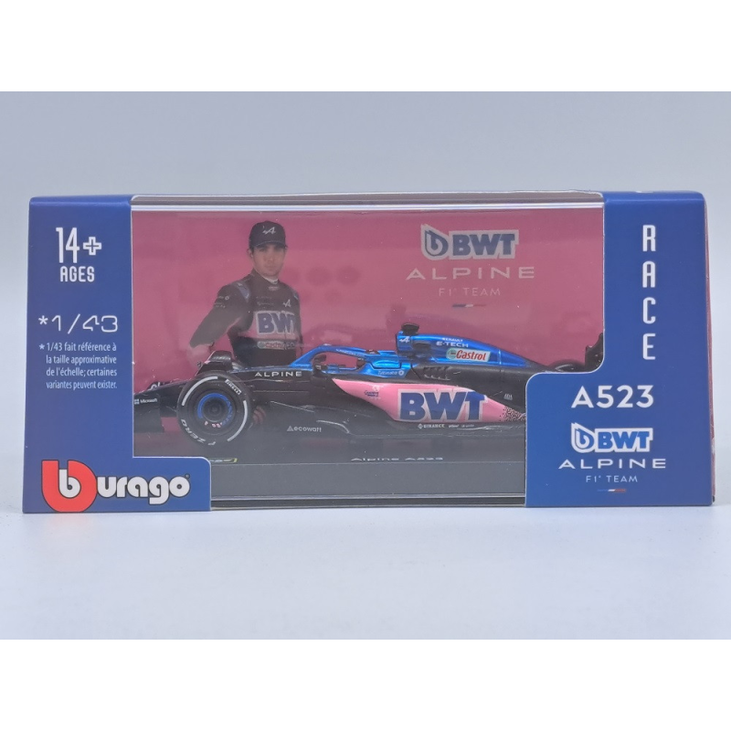 ALPINE F1 A523 TEAM BWT ALPINE 31 ESTEBAN OCON 2023 (PACKAGING PREMIUM AVEC CASQUE)