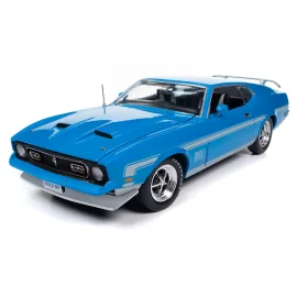 FORD MUSTANG MACH 1 1972 BLEUE "GRABBER BLUE"