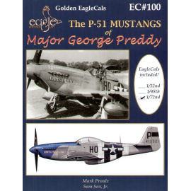 Décal The North American P-51 Mustangs of Major George Preddy. Superb fully illustrated 26 page book with colour side views by T