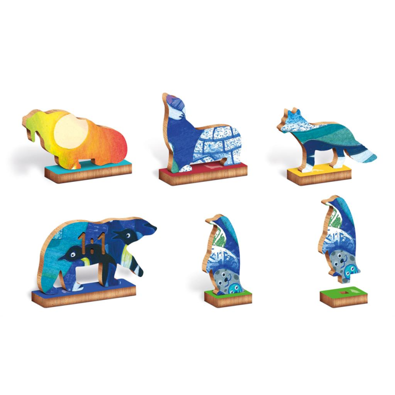 Ludattica Puzzles: WOODY PUZZEL ANIMAUX POLAIRES